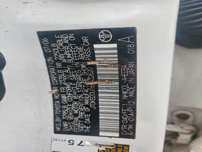 Aukcja sprzedaży 2006 Toyota Prius, vin: JTDKB20U167532620, numer aukcji: 53398736