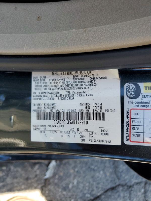 Продаж на аукціоні авто 2010 Ford Fusion, vin: 3FADP0L35AR128910, номер лоту: 52692686