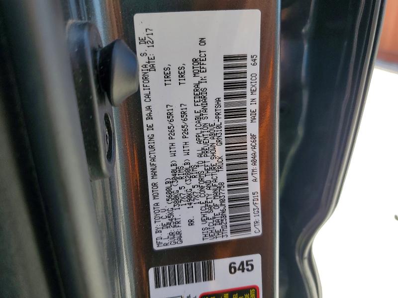 Продажа на аукционе авто 2018 Toyota Tacoma, vin: 3TMDZ5BN6JM037758, номер лота: 52920086
