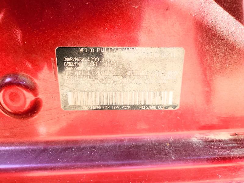 2011 Subaru Impreza მანქანა იყიდება აუქციონზე, vin: JF1GE6B67BH515723, აუქციონის ნომერი: 54994566