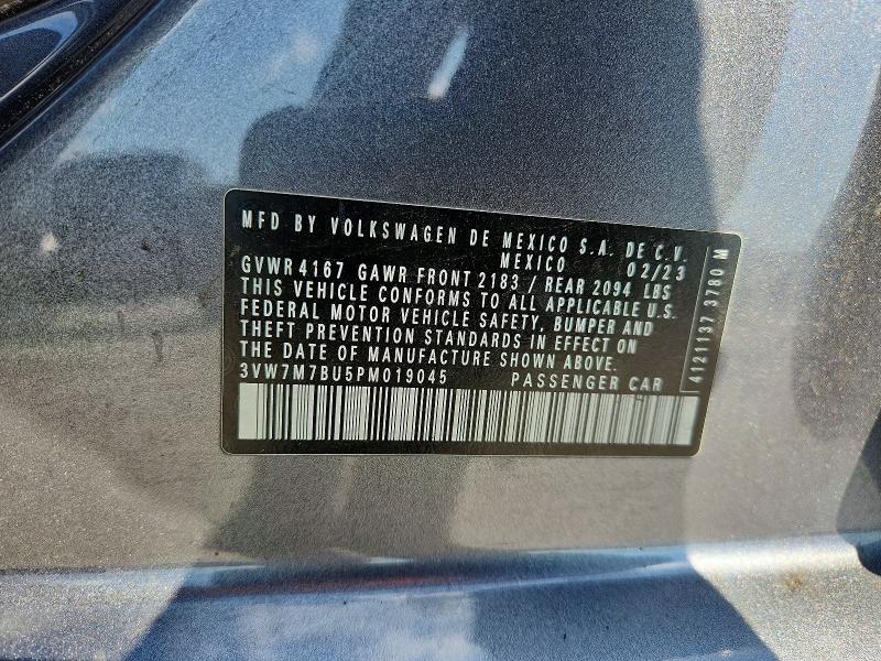Aukcja sprzedaży 2023 Volkswagen Jetta, vin: 3VW7M7BU5PM019045, numer aukcji: 53451576