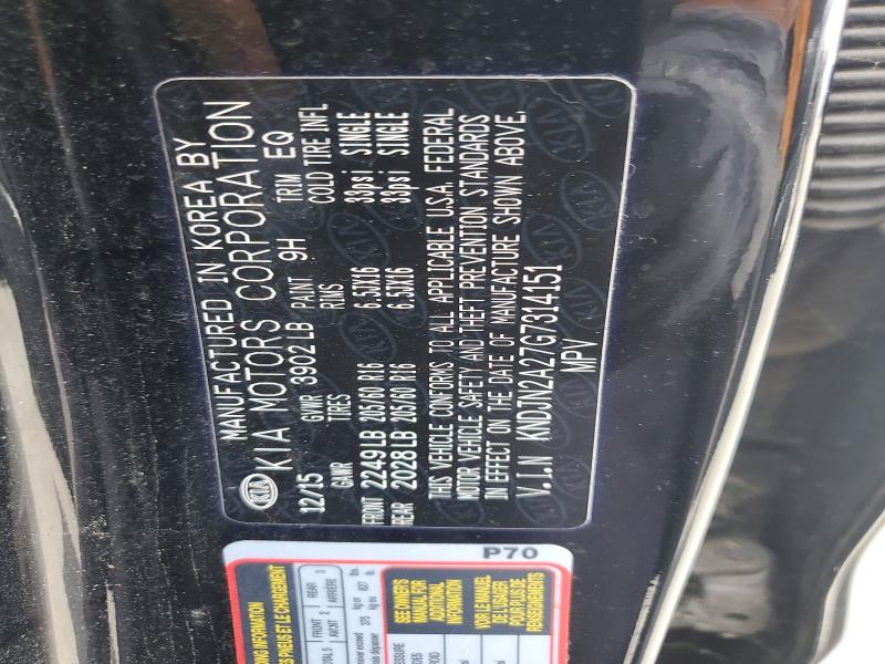 Aukcja sprzedaży 2016 Kia Soul, vin: KNDJN2A27G7314151, numer aukcji: 52202366