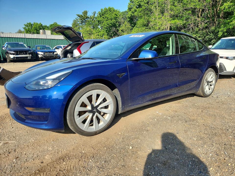53782376 :رقم المزاد ، 5YJ3E1EA5NF372593 vin ، 2022 Tesla Model 3 مزاد بيع