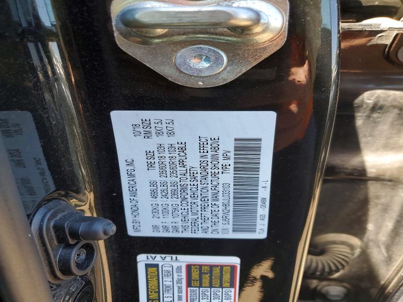 Aukcja sprzedaży 2018 Honda Cr-v, vin: 5J6RW2H80JL033103, numer aukcji: 53745696