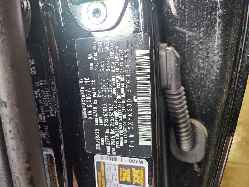 Aukcja sprzedaży 2026 Kia Sportage, vin: 5XYK23DF3TG354953, numer aukcji: 53869306