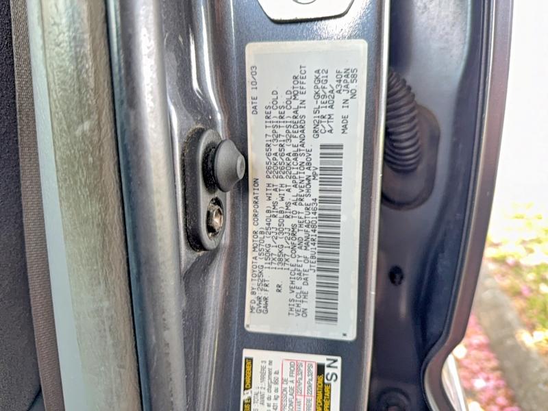 53820066 :رقم المزاد ، JTEBU14R148014634 vin ، 2004 Toyota 4runner مزاد بيع