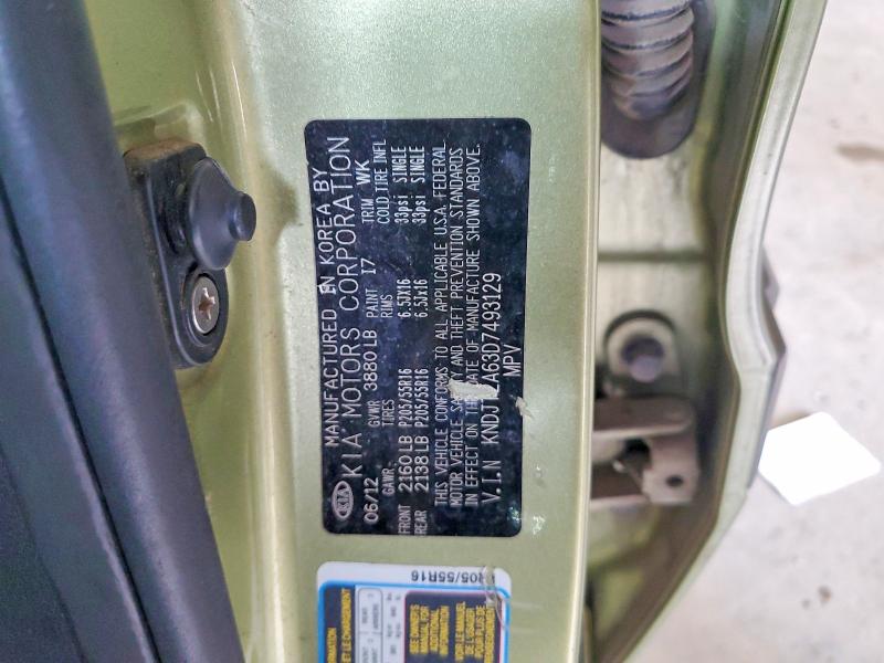 Aukcja sprzedaży 2013 Kia Soul, vin: KNDJT2A63D7493129, numer aukcji: 52862466