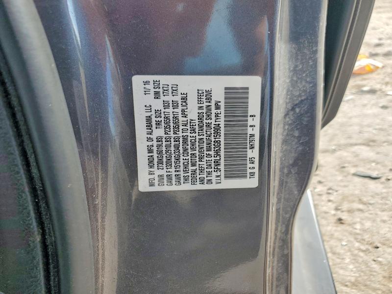 55023536 :رقم المزاد ، 5FNRL5H63GB159904 vin ، 2016 Honda Oddesey مزاد بيع