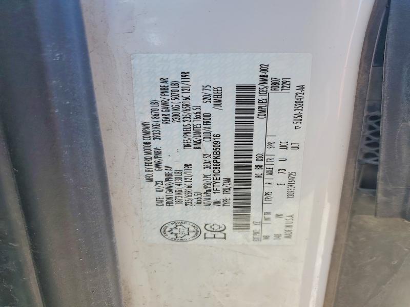 Aukcja sprzedaży 2023 Ford Transit, vin: 1FTYE1C86PKB50916, numer aukcji: 54129276