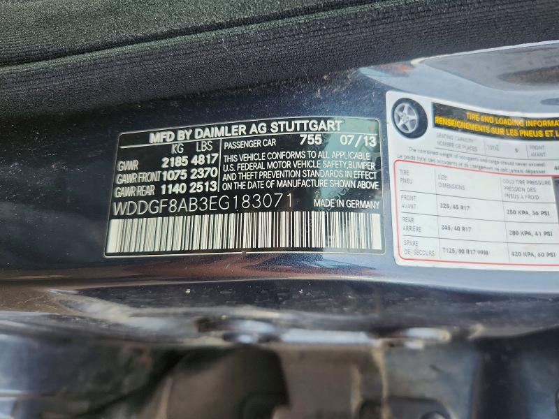 Продажа на аукционе авто 2014 Mercedes-benz C, vin: WDDGF8AB3EG183071, номер лота: 54720276