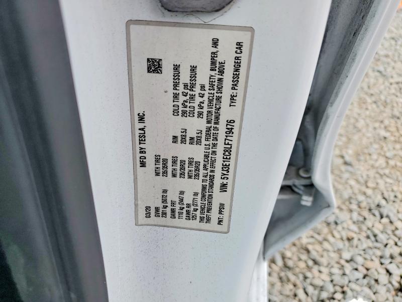 Aukcja sprzedaży 2020 Tesla Model 3, vin: 5YJ3E1EC8LF719476, numer aukcji: 53722886