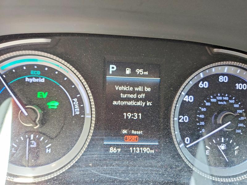2020 Hyundai Sonata Hybrid მანქანა იყიდება აუქციონზე, vin: KMHL24JJ9LA009778, აუქციონის ნომერი: 53873956