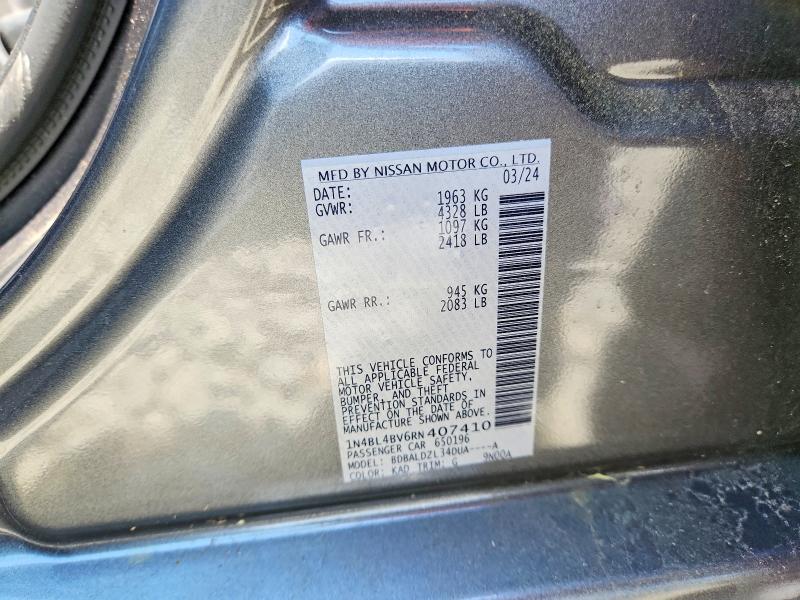 Продаж на аукціоні авто 2024 Nissan Altima, vin: 1N4BL4BV6RN407410, номер лоту: 54258396