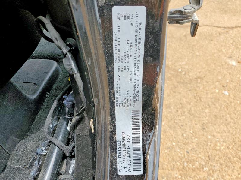 52044576 :رقم المزاد ، 1C6RREBT5MN709928 vin ، 2021 Ram 1500 مزاد بيع