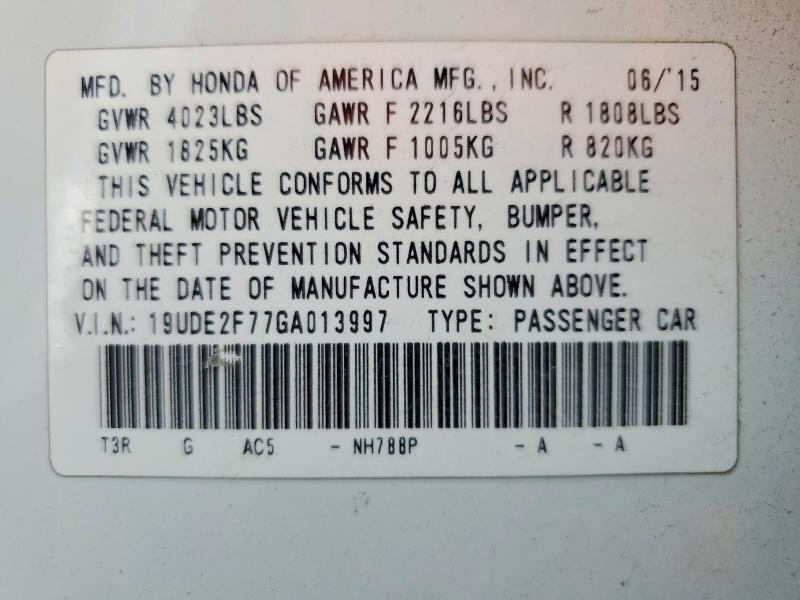 Продажа на аукционе авто 2016 Acura Ilx, vin: 19UDE2F77GA013997, номер лота: 52456496