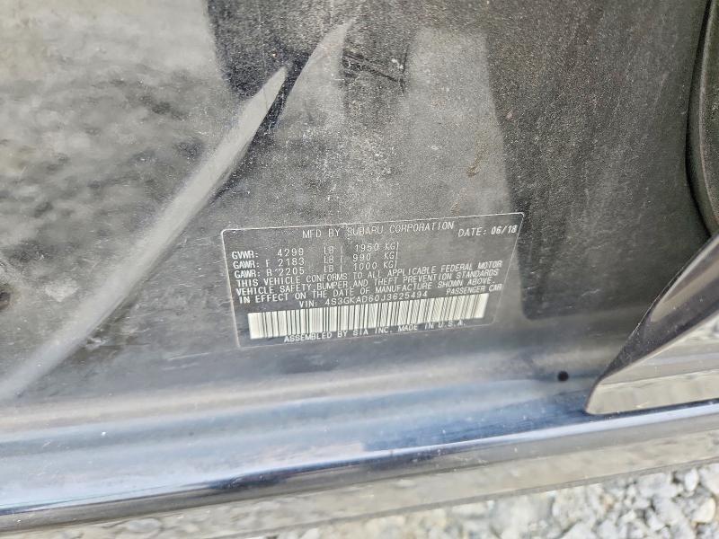 Aukcja sprzedaży 2018 Subaru Impreza, vin: 4S3GKAD60J3625494, numer aukcji: 55578176