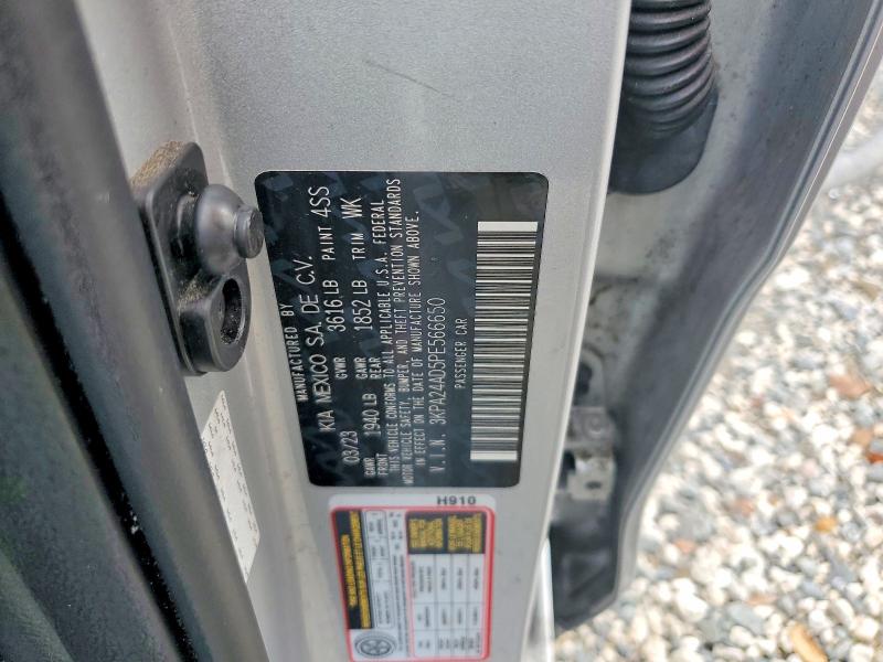Продажа на аукционе авто 2023 Kia Rio, vin: 3KPA24AD5PE566650, номер лота: 52187776