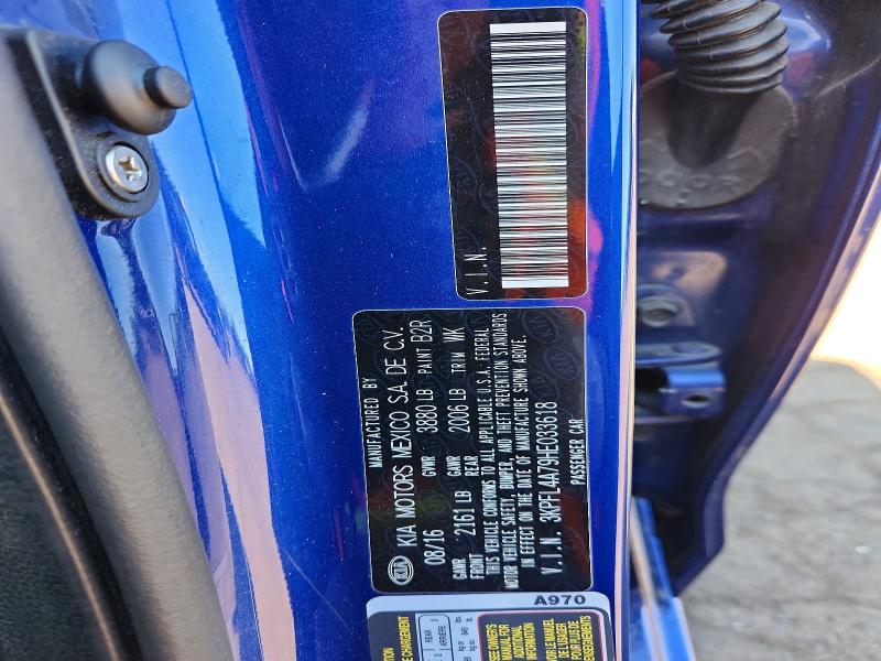 Продажа на аукционе авто 2017 Kia Forte, vin: 3KPFL4A79HE033618, номер лота: 52882696
