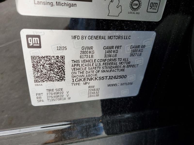 52466926 :رقم المزاد ، 1GKENKKS5TJ242500 vin ، 2026 Gmc Acadia مزاد بيع
