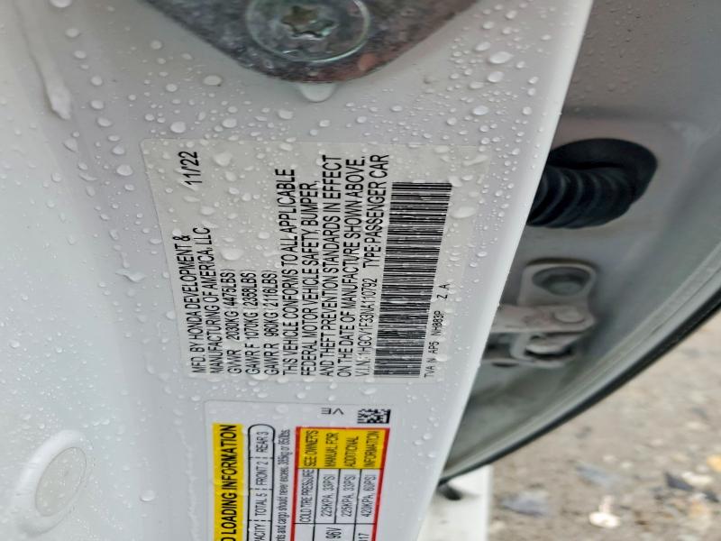 Продаж на аукціоні авто 2022 Honda Accord, vin: 1HGCV1F33NA110792, номер лоту: 52690666