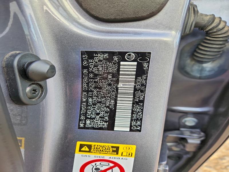 Продаж на аукціоні авто 2014 Lexus Es, vin: JTHBW1GGXE2042718, номер лоту: 52561926