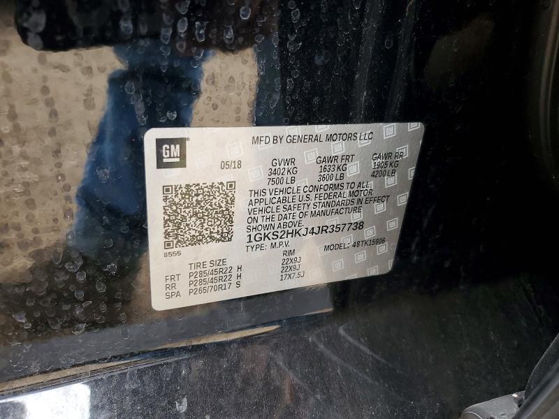 Aukcja sprzedaży 2018 Gmc Yukon Xl, vin: 1GKS2HKJ4JR357738, numer aukcji: 53001346
