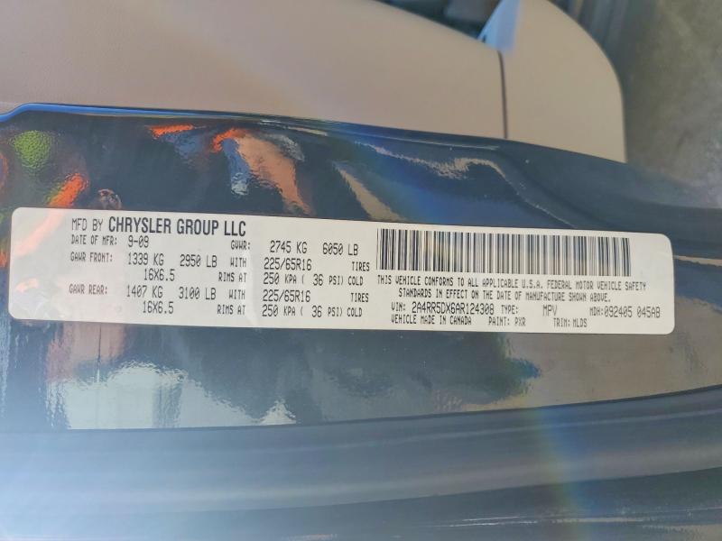 Продаж на аукціоні авто 2010 Chrysler Town & Country, vin: 2A4RR5DX6AR124308, номер лоту: 54660666