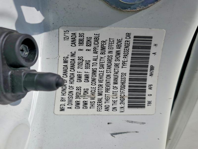 Aukcja sprzedaży 2016 Honda Civic, vin: 2HGFC1F70GH633732, numer aukcji: 52152116