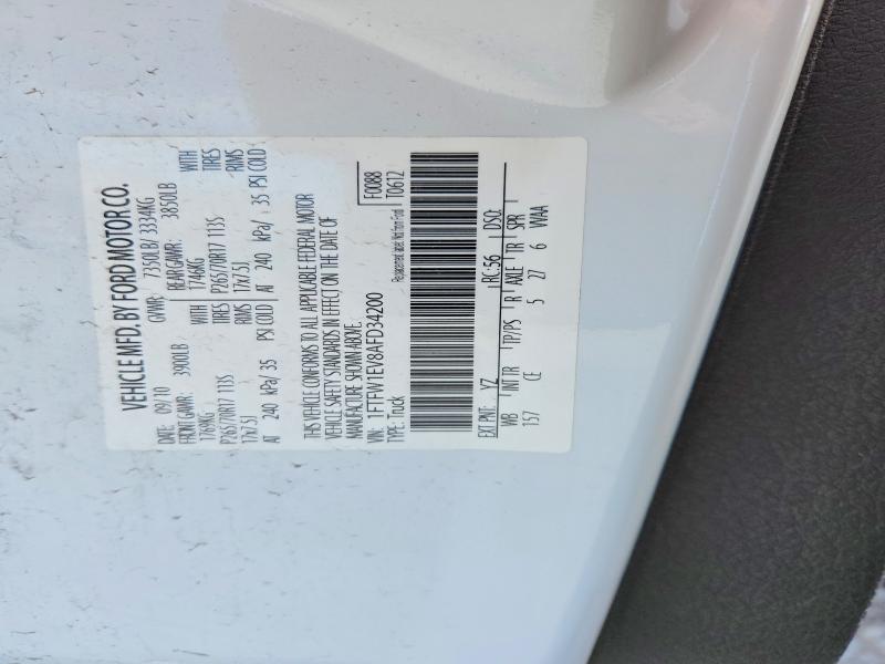 55110026 :رقم المزاد ، 1FTFW1EV8AFD34200 vin ، 2010 Ford F150 مزاد بيع