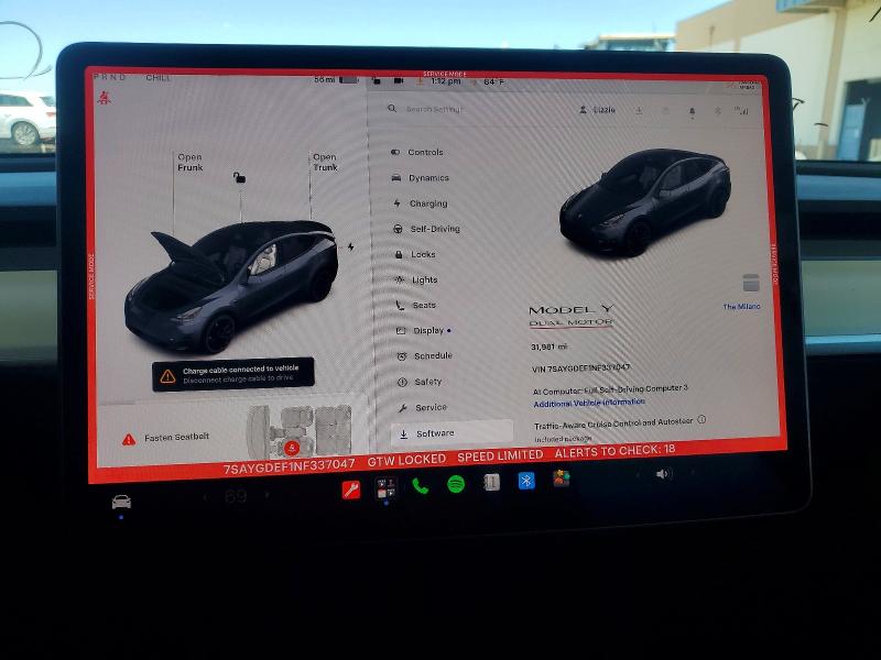 Aukcja sprzedaży 2022 Tesla Model Y, vin: 7SAYGDEF1NF337047, numer aukcji: 54285776
