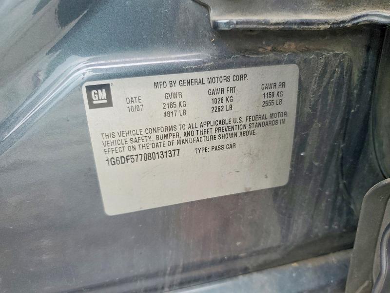 55099186 :رقم المزاد ، 1G6DF577080131377 vin ، 2008 Cadillac Cts مزاد بيع