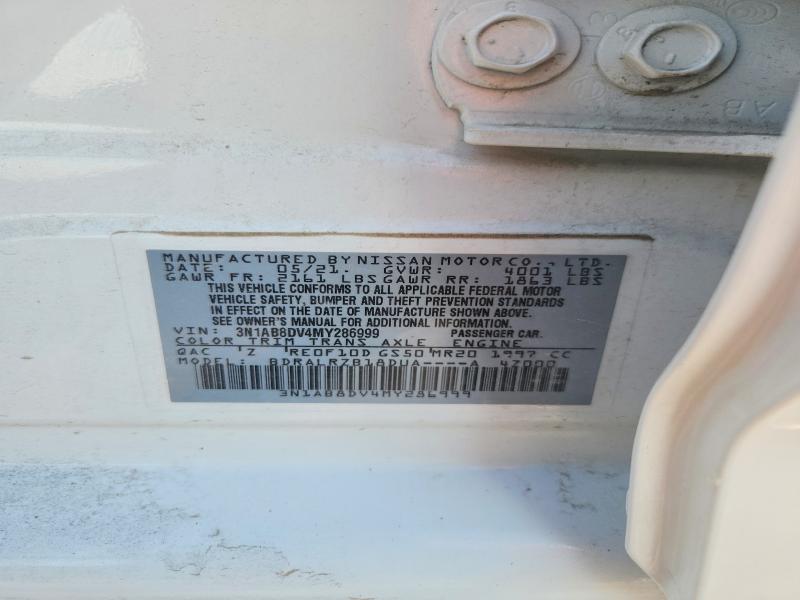 Продажа на аукционе авто 2021 Nissan Sentra, vin: 3N1AB8DV4MY286999, номер лота: 55156056