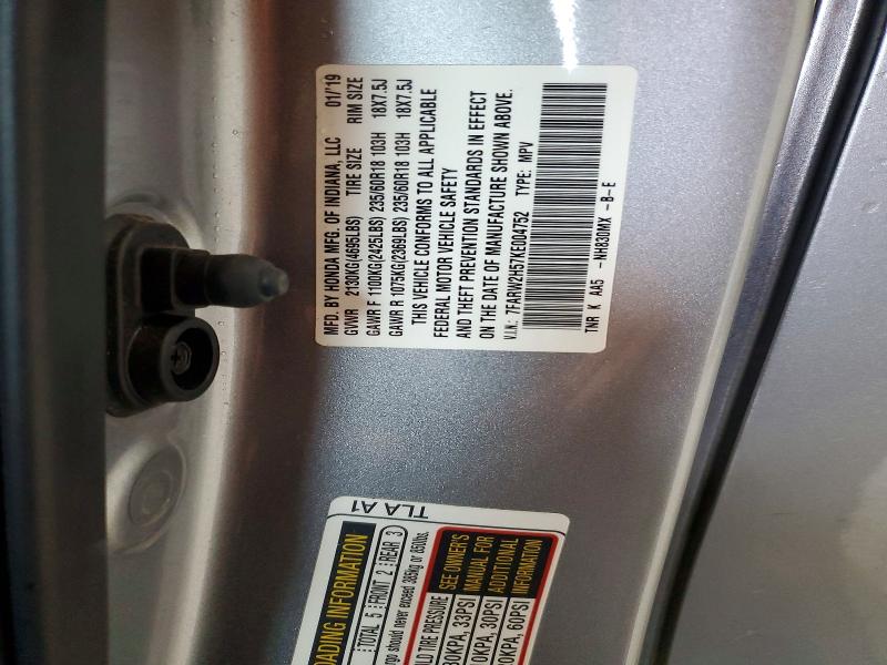 Продаж на аукціоні авто 2019 Honda Cr-v, vin: 7FARW2H57KE004752, номер лоту: 53737626