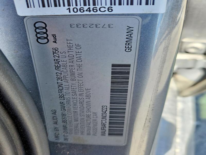Aukcja sprzedaży 2018 Audi A6, vin: WAUF8AFC7JN034223, numer aukcji: 54636436