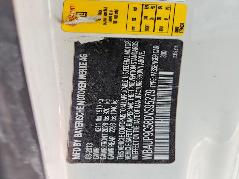 Продажа на аукционе авто 2013 Bmw 128, vin: WBAUP9C58DVS95279, номер лота: 52574096