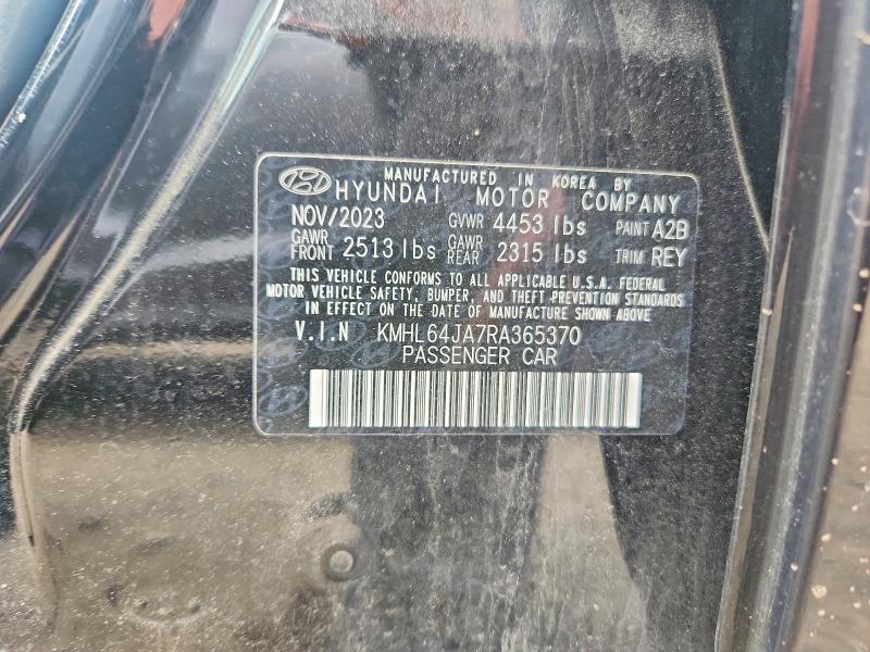 54661976 :رقم المزاد ، KMHL64JA7RA365370 vin ، 2024 Hyundai Sonata مزاد بيع