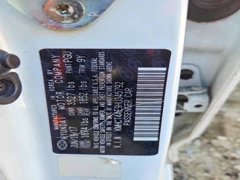 Продажа на аукционе авто 2017 Hyundai Accent, vin: KMHCT4AE9HU345792, номер лота: 52327836