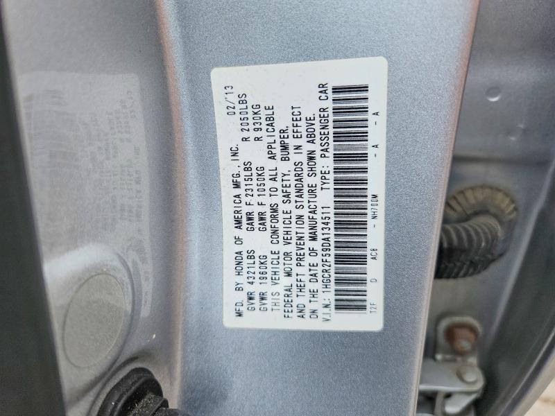 Aukcja sprzedaży 2013 Honda Accord, vin: 1HGCR2F59DA134511, numer aukcji: 51831866