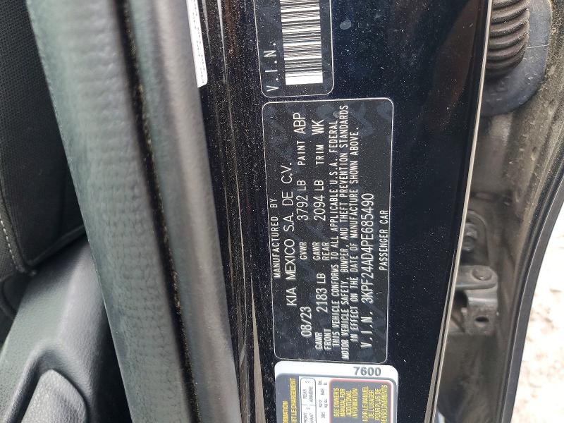 Продажа на аукционе авто 2023 Kia Forte, vin: 3KPF24AD4PE685490, номер лота: 54779316