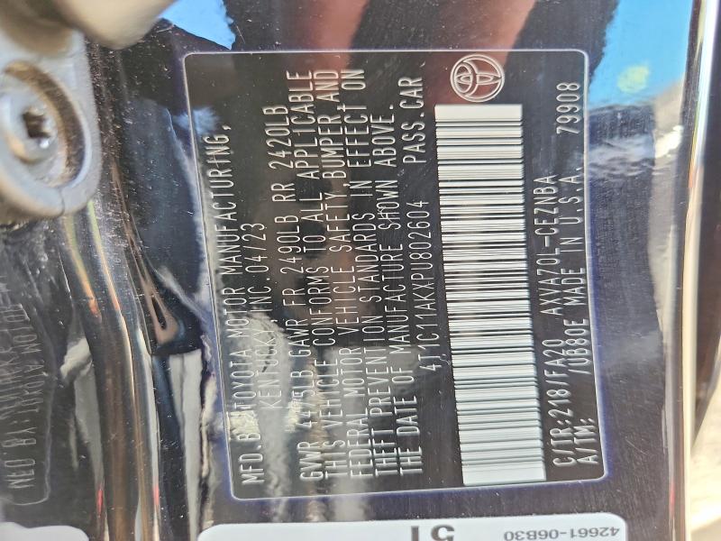 Продаж на аукціоні авто 2023 Toyota Camry, vin: 4T1C11AKXPU802604, номер лоту: 54911856