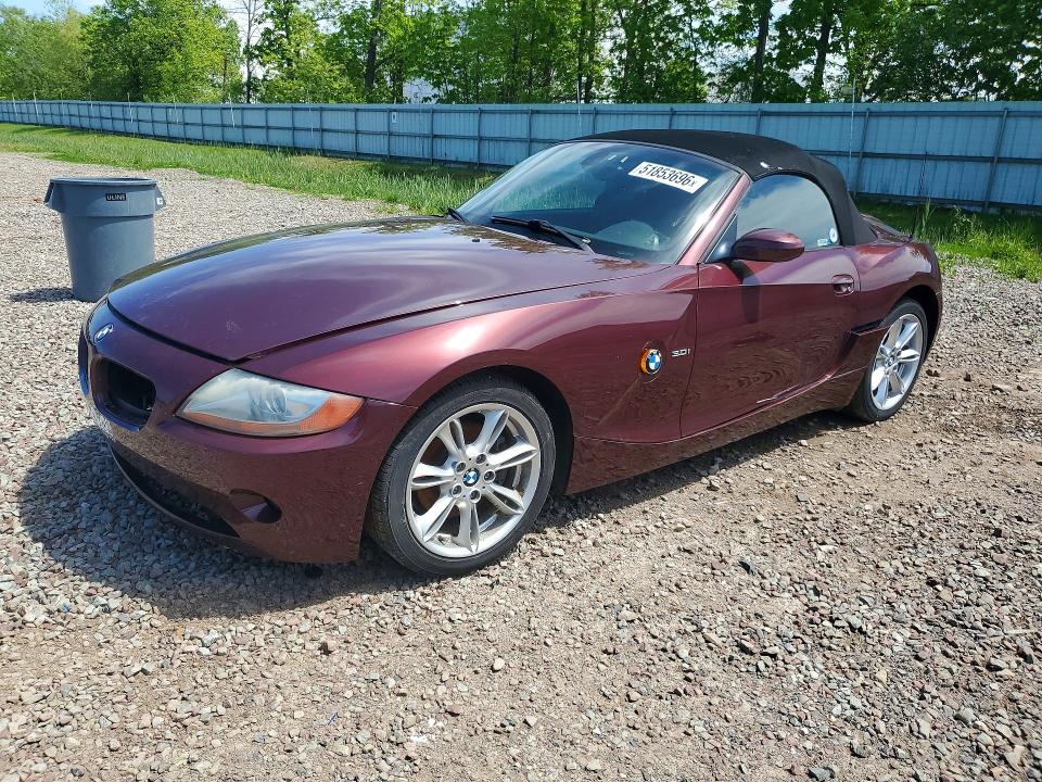 51853696 :رقم المزاد ، 4USBT53433LU04225 vin ، 2003 Bmw Z4 مزاد بيع
