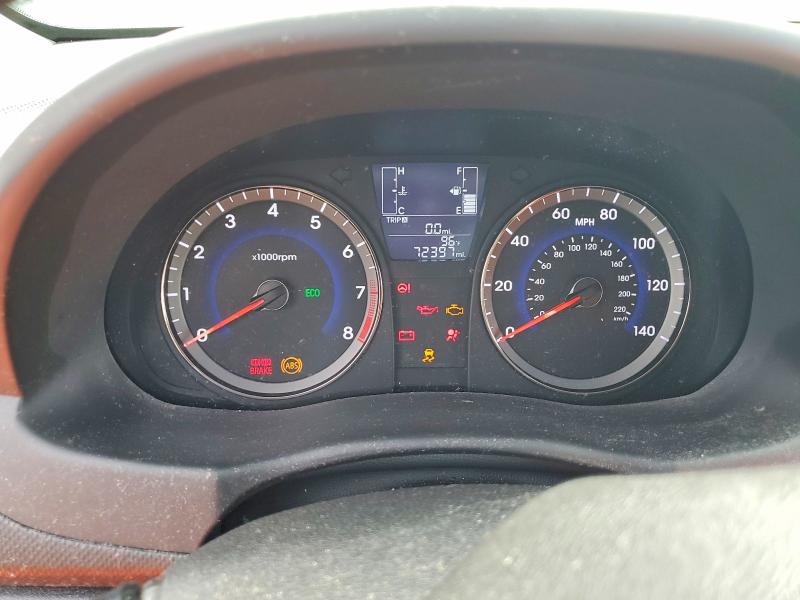 53155456 :رقم المزاد ، KMHCT5AE7HU345733 vin ، 2017 Hyundai Accent مزاد بيع