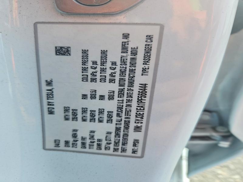 Aukcja sprzedaży 2023 Tesla Model 3, vin: 5YJ3E1EA1PF566444, numer aukcji: 55033436