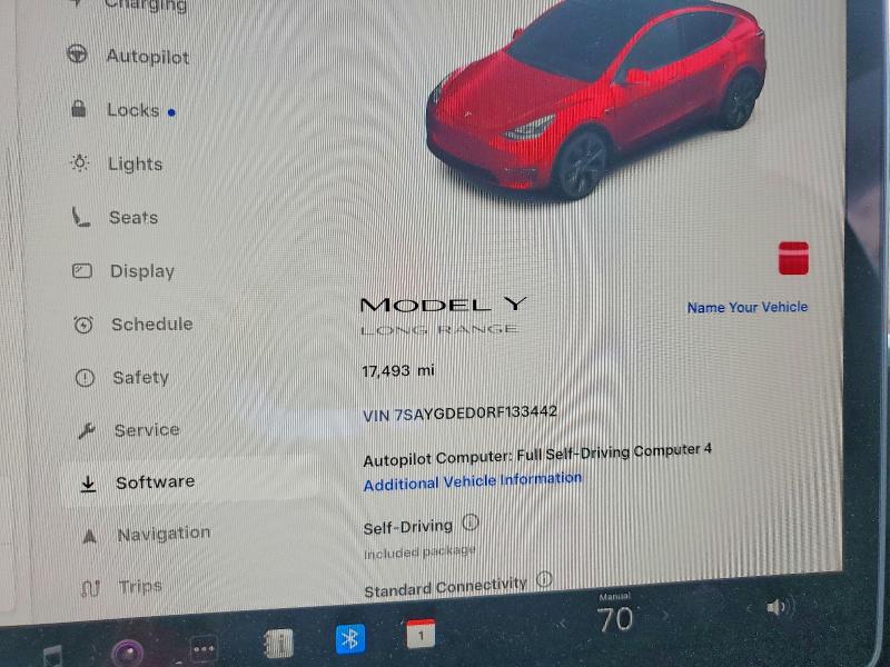 Продажа на аукционе авто 2024 Tesla Model Y, vin: 7SAYGDED0RF133442, номер лота: 52055536