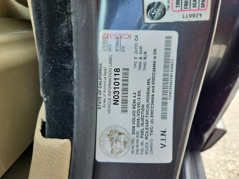 55206556 :رقم المزاد ، YV4CM982081426611 vin ، 2008 Volvo Xc90 مزاد بيع
