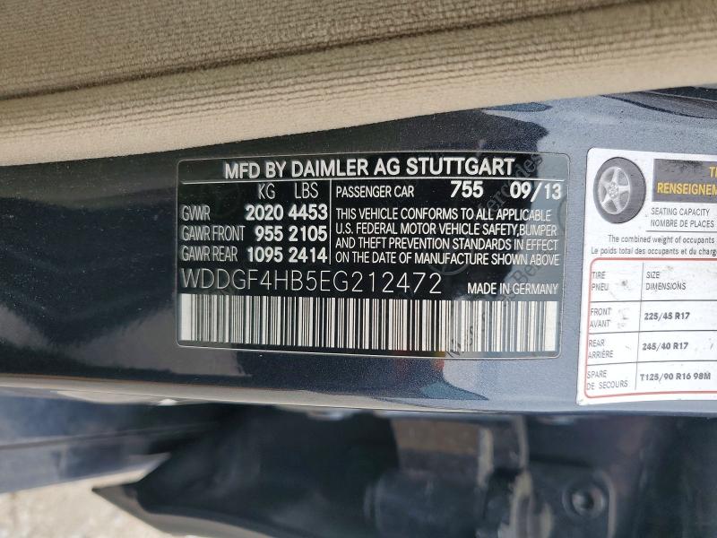 Aukcja sprzedaży 2014 Mercedes-benz C, vin: WDDGF4HB5EG212472, numer aukcji: 52611366