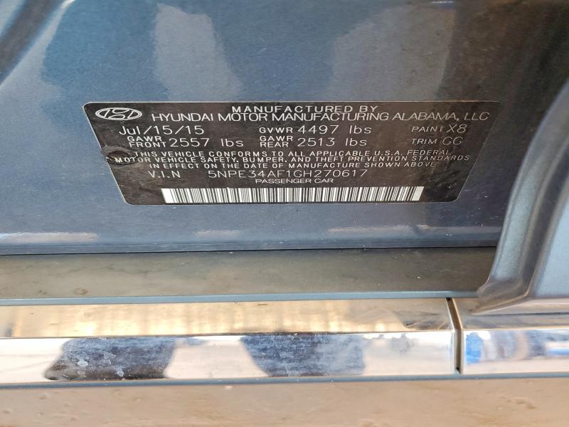Aukcja sprzedaży 2016 Hyundai Sonata, vin: 5NPE34AF1GH270617, numer aukcji: 54495236