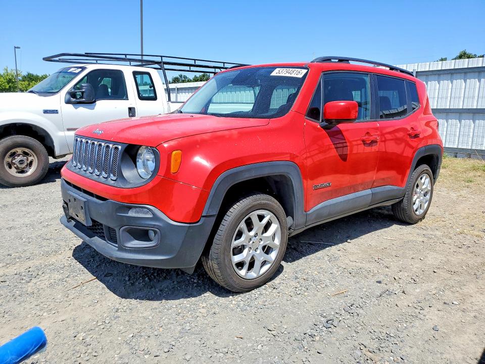 53794816 :رقم المزاد ، ZACCJBBT7GPD07487 vin ، 2016 Jeep Renegade مزاد بيع