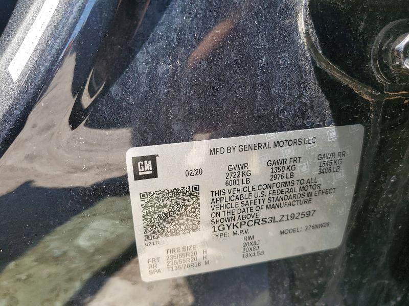 2020 Cadillac Xt6 მანქანა იყიდება აუქციონზე, vin: 1GYKPCRS3LZ192597, აუქციონის ნომერი: 53746636