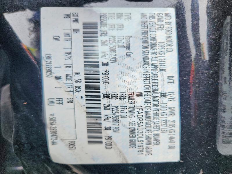 53029576 :رقم المزاد ، 1FADP5AU3DL519761 vin ، 2013 Ford C-max مزاد بيع
